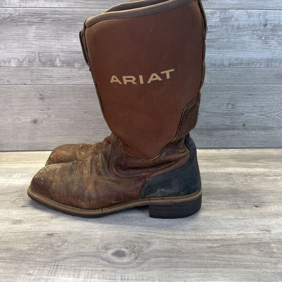 Ariat Mens US Size 13 D Hybrid All Weather Waterproof Steel Toe Work Boots Brown - Picture 4 of 14